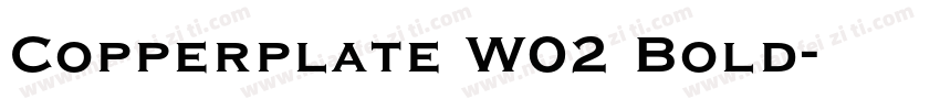 Copperplate W02 Bold字体转换